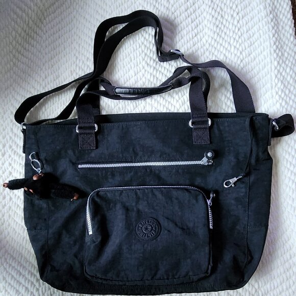 Kipling Crossbody Tote Bag - Black - Picture 1 of 6
